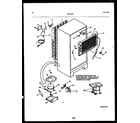 Frigidaire FPI14TPW0 system and automatic defrost parts diagram