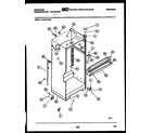 Frigidaire FPW18TPW0 cabinet parts diagram