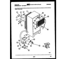 Frigidaire FPW18TPW0 system and automatic defrost parts diagram