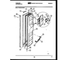 Frigidaire FPCEW24VWPW0 freezer door parts diagram