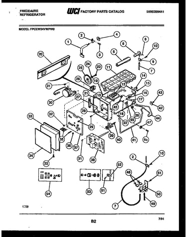 Ice maker and installation parts