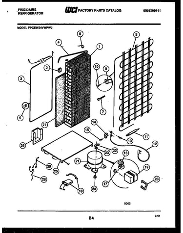 System and automatic defrost parts