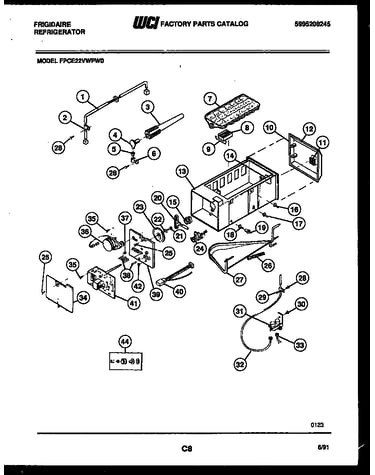 Ice maker and installation parts