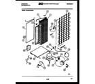 Frigidaire FPCE22VWPW0 system and automatic defrost parts diagram