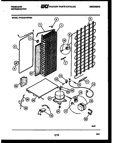 System and automatic defrost parts
