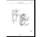 Frigidaire FPD14TPLW0 door parts diagram