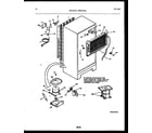 Frigidaire FPD14TPW0 system and automatic defrost parts diagram