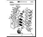 Frigidaire FPCE24VWPW1 shelves and supports diagram