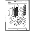 Frigidaire FPCE24VWPW1 system and automatic defrost parts diagram