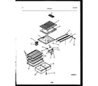 Frigidaire FPD17TFH1 shelves and supports diagram
