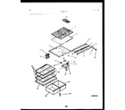 Frigidaire FPD17TFL1 shelves and supports diagram