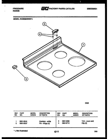 Cooktop parts