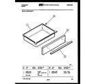Frigidaire REGS39WNW4 drawer parts diagram