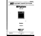 Frigidaire REG94BF2 cover page- text only diagram