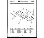 Frigidaire GPG94BL1 drawer parts diagram
