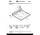 Frigidaire RS33BNW2 cooktop parts diagram