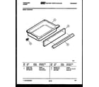 Frigidaire RS33BNW2 drawer parts diagram