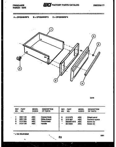 Drawer parts
