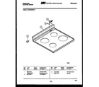 Frigidaire REGS38BNW4 cooktop parts diagram
