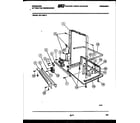 Frigidaire DW1100PW1 power dry and motor parts diagram