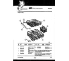 Frigidaire DW1100PW1 racks and trays diagram