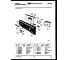 Frigidaire DW5700PW1 console and control parts diagram