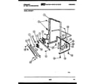 Frigidaire DW5700PW1 power dry and motor parts diagram