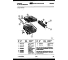 Frigidaire DW5700PW1 racks and trays diagram