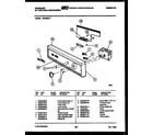 Frigidaire DW4650PW1 console and control parts diagram
