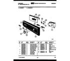 Frigidaire DW4600PW1 console and control parts diagram