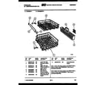 Frigidaire DW4600PW1 racks and trays diagram