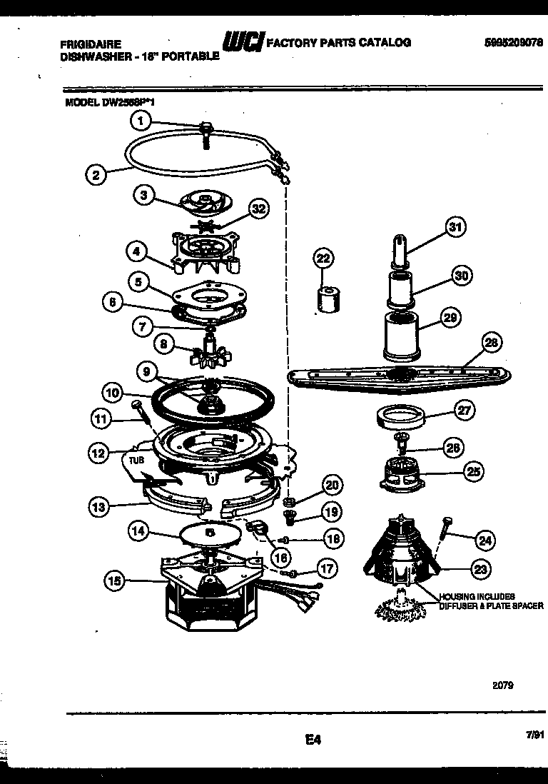 Motor pump parts