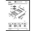 Frigidaire GPG39WNW2 cooktop parts diagram