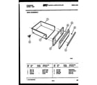 Frigidaire GPG39WNW2 drawer parts diagram