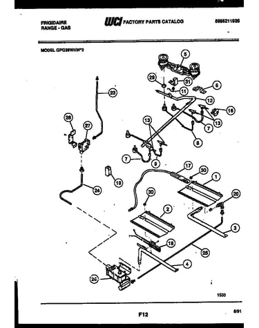 Burner, manifold and gas control