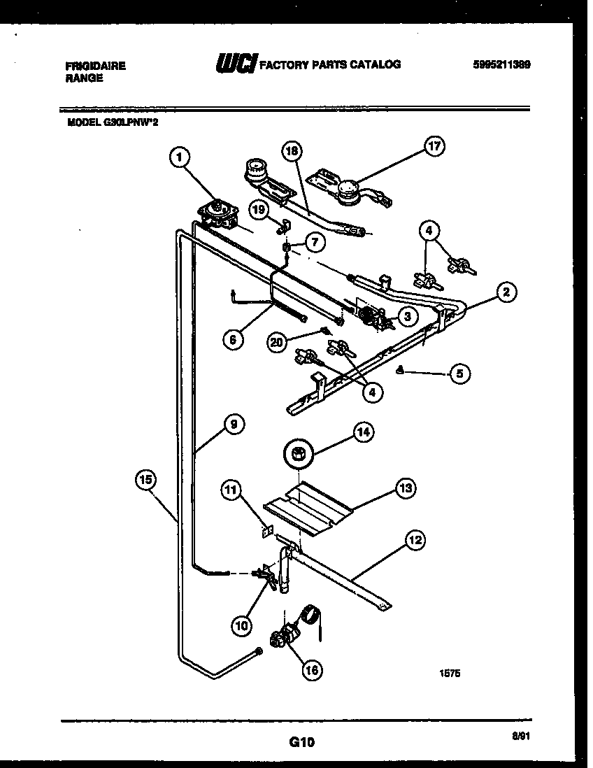 BURNER, MANIFOLD AND GAS CONTROL