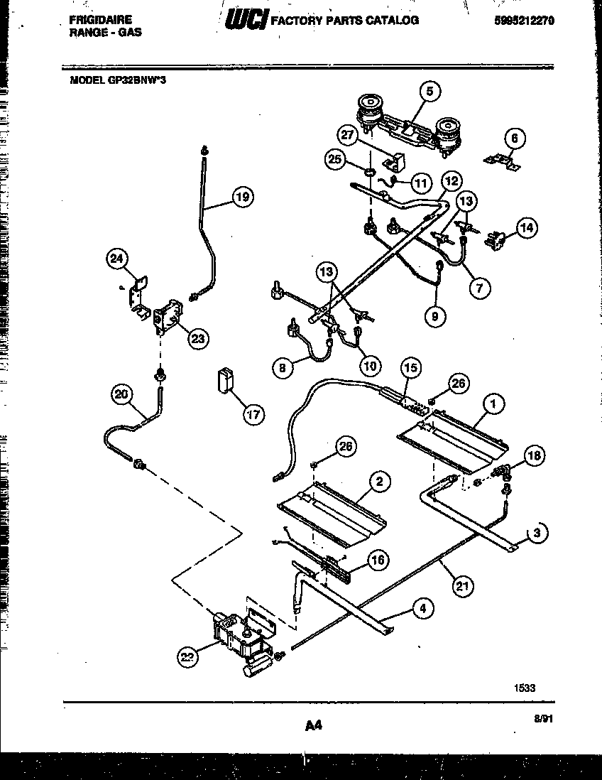 Burner, manifold and gas control