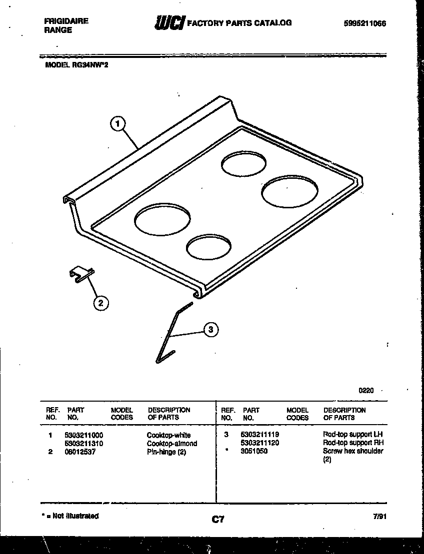 Cooktop parts