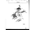 Kelvinator GTL160HK0 shelves and supports diagram