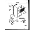 White-Westinghouse GTNI142BK0 system and automatic defrost parts diagram