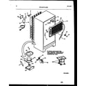 Kelvinator GTLI142HK0 system and automatic defrost parts diagram