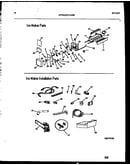 Ice maker and installation parts