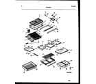 Frigidaire FPW21TIPL0 shelves and supports diagram