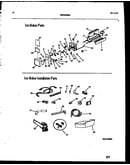 Ice maker and installation parts