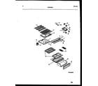 Frigidaire ATN152WK0 shelves and supports diagram