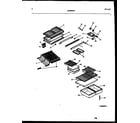 Kelvinator GTN198BH3 shelves and supports diagram