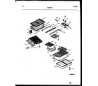 Frigidaire GTN198WH3 shelves and supports diagram
