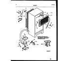 White-Westinghouse GTN198WH3 system and automatic defrost parts diagram