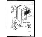 Frigidaire FPS21TPW0 system and automatic defrost parts diagram