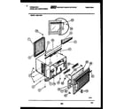 Frigidaire A08LE2N2 cabinet parts diagram